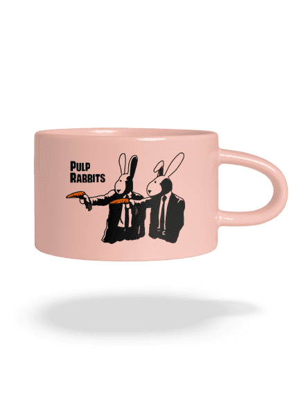 Pulp Rabbits macaron bögre Pink Macaron