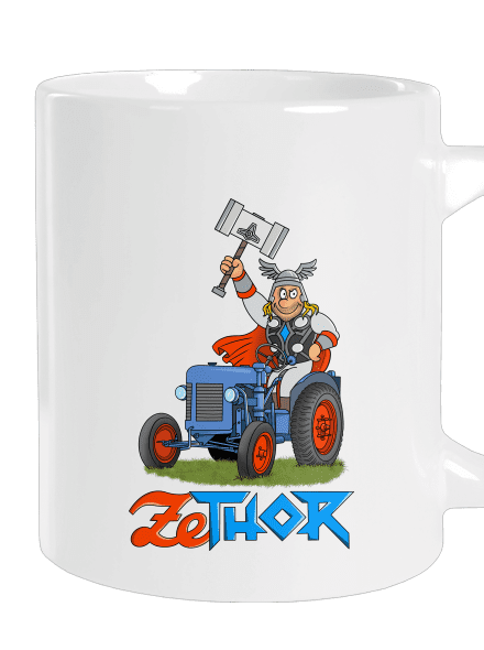 ZeThor nagy bögre White