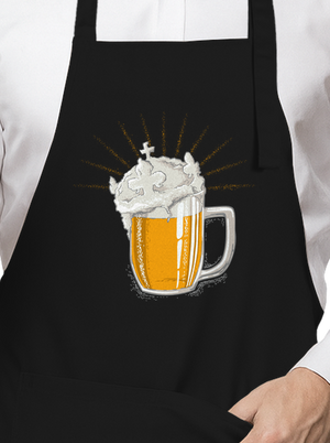 Sörkirály kötény Black