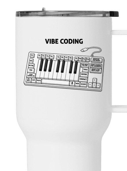 Vibe coding termosz bögre White