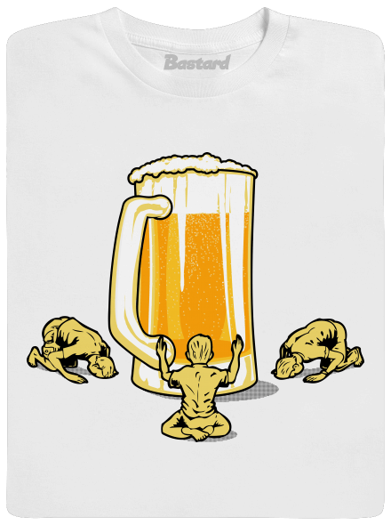 A sör istene férfi póló White