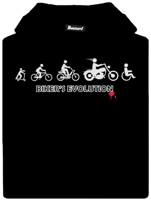 Bikers evolution gyerek kenguruzsebes pulóver Black