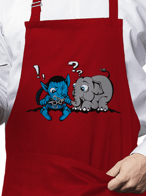 Error 501 kötény Red