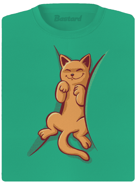 Alvó cica női sportpóló Mint Mal