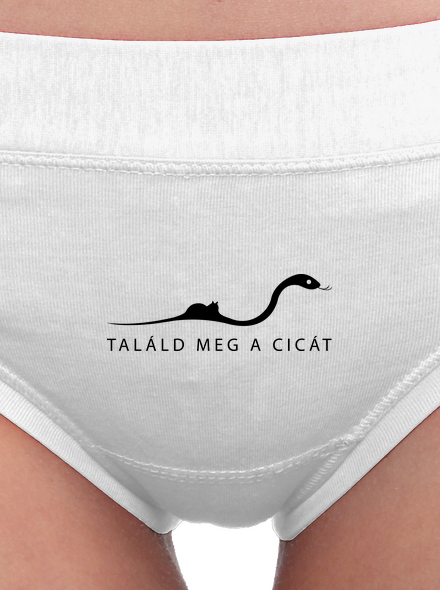 Találd meg a cicát női bugyik White