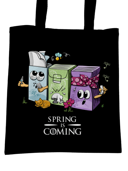 Spring is coming táska Black