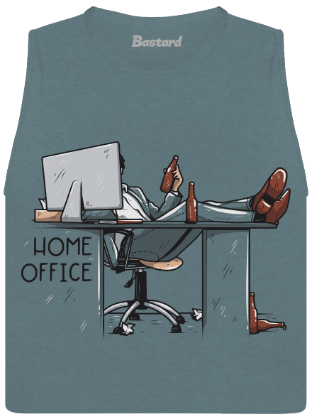 Home office női bővített trikó Heather Deep Teal