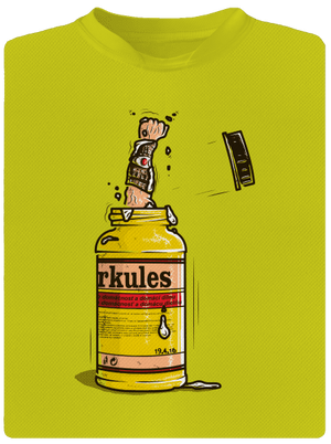 Herkules gyerek sport póló Neon Yellow