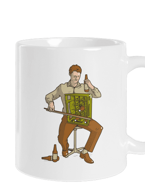 Basszus hagyományos bögre White