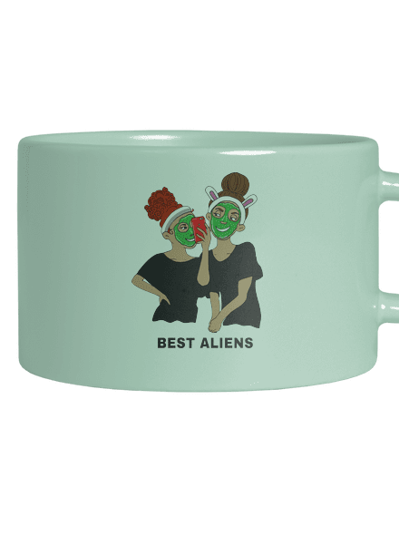 Best aliens macaron bögre Mint Macaron