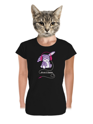 Drum and bass prémium női póló Black