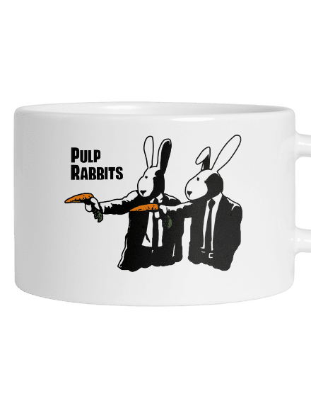 Pulp Rabbits macaron bögre White