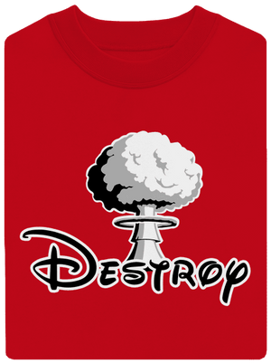 Destroy unisex crewneck Red