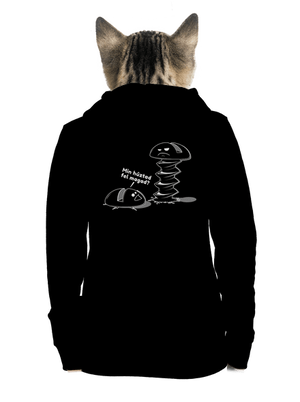 Felhúzva cipzáras női pulóver Black