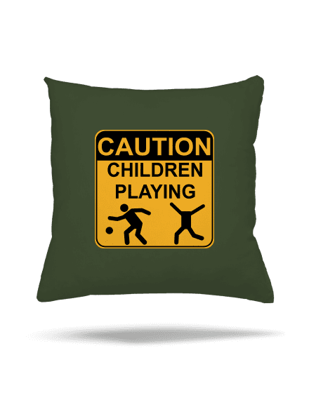 Children Playing párna Olive Green