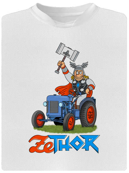 ZeThor férfi sportpóló White