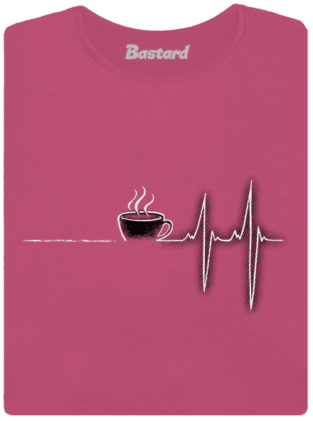 Coffee help prémium női póló Magenta