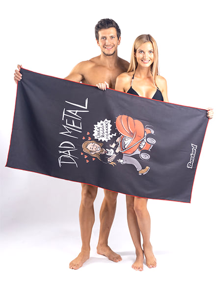 Dad metal mikroszálas törölköző