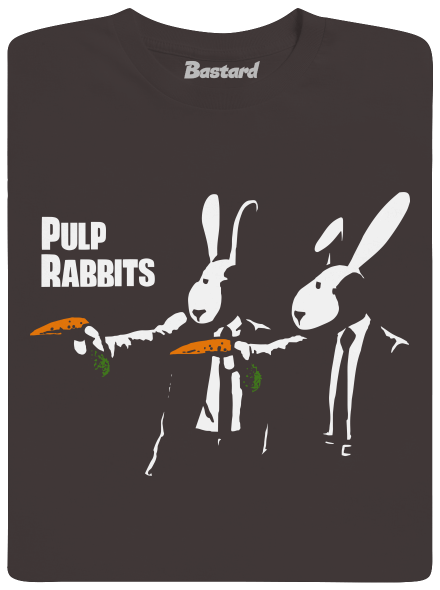 Pulp Rabbits férfi hosszú ujjú póló Bear Brown