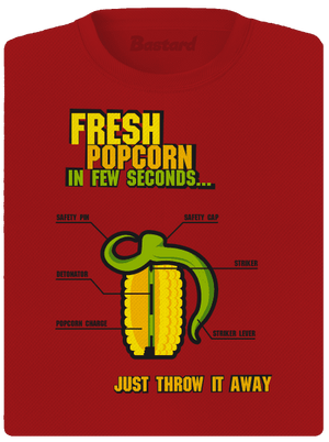 Popcorn grenade női sportpóló Red Mal