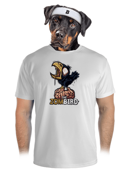Zombird férfi sportpóló White