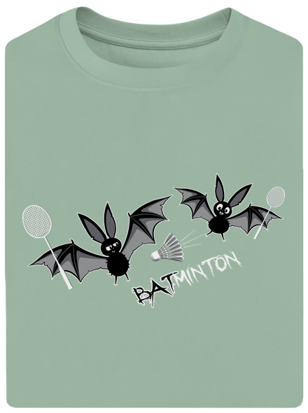 Batminton unisex túlméretezett póló Sage