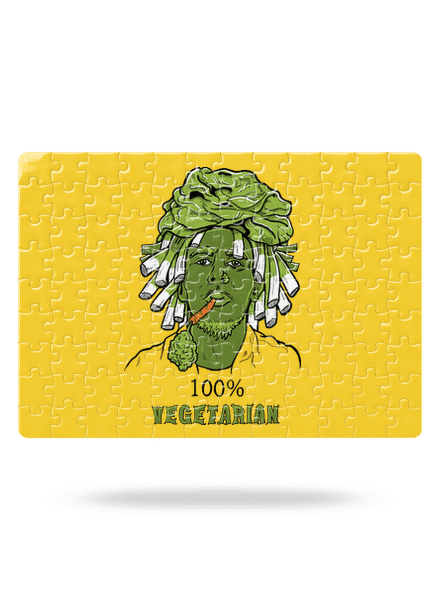 100% vegetáriánus kirakós White