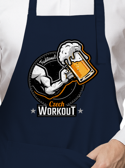 Czech workout kötény Navy