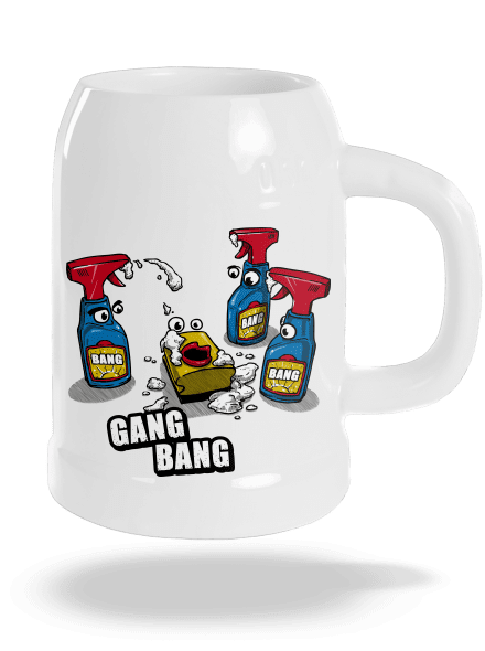 Gang bang söröskorsó White