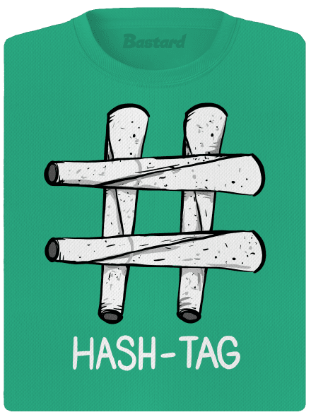 Hash tag női sportpóló Mint Mal