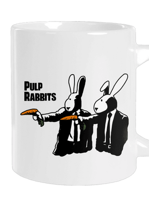 Pulp Rabbits nagy bögre White