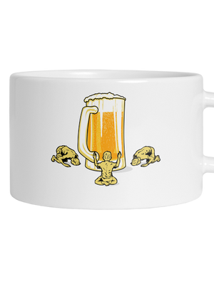 A sör istene macaron bögre White