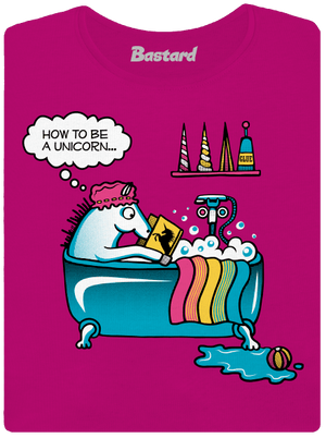 Mi kell az egyszarvúvá váláshoz női póló Fuchsia Red