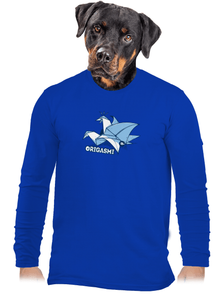 Origasmi férfi hosszú ujjú póló Royal Blue