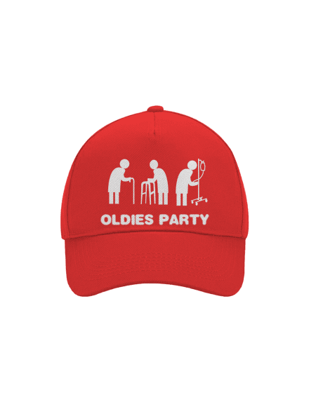 Oldies party baseballsapka Classic Red