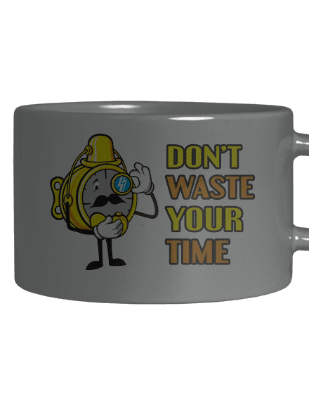 Don't Waste Your Time macaron bögre Grey Macaron