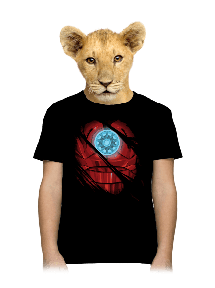 Ironman gyerek póló Black
