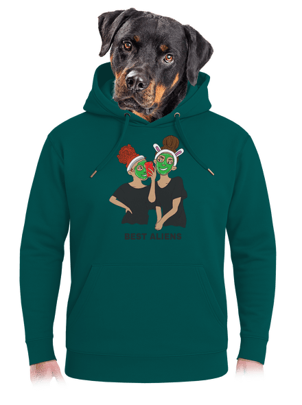 Best aliens unisex prémium pulóver Emerald Green