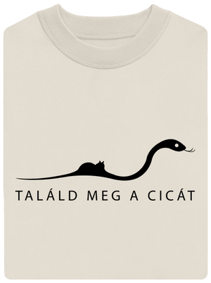 Találd meg a cicát unisex crewneck Off White