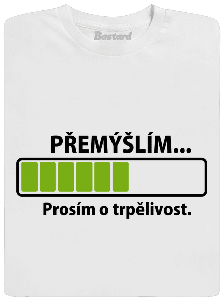 Gondolkodom férfi póló White