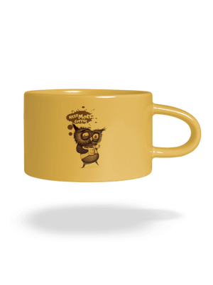 I need more coffee macaron bögre Yellow Macaron