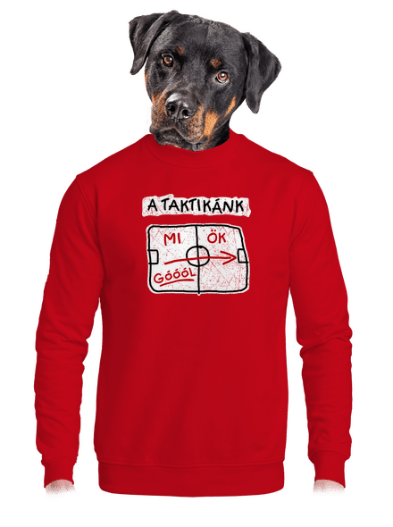 A taktikánk unisex crewneck Red