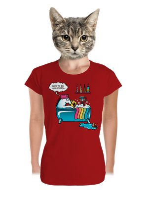 Mi kell az egyszarvúvá váláshoz prémium női póló Red Mal