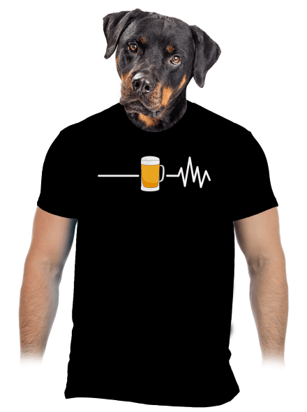 Beer help férfi póló Black