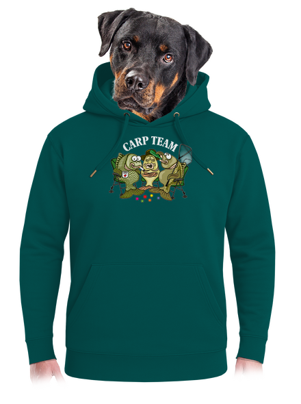 Carp Team unisex prémium pulóver Emerald Green