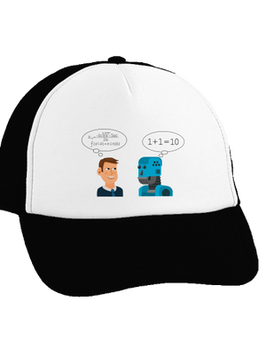 AI gondolkodás teherautós sapka Black cap