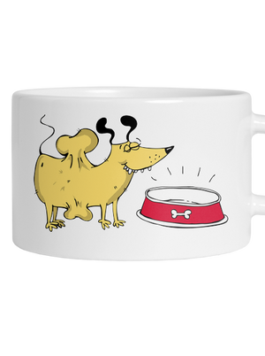 Csont macaron bögre White