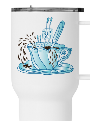 Cukorfüggő termosz bögre White