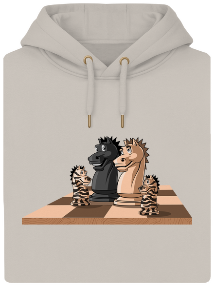 Sakkcsalád unisex prémium pulóver Pastel Macchiato