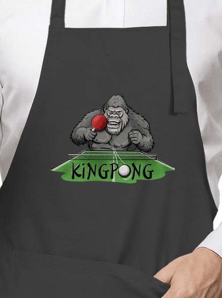 King pong kötény Dark Grey